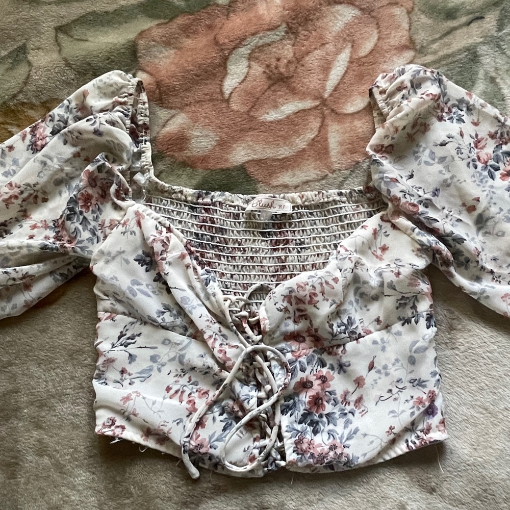 Floral crop top